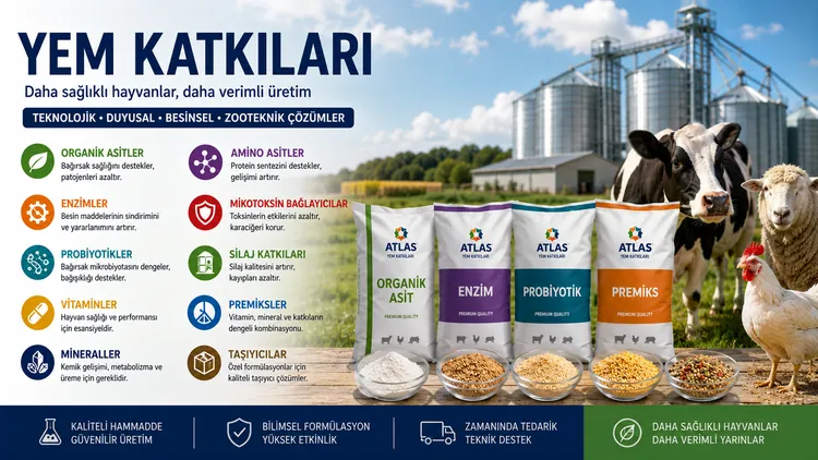Yem katkıları ürün kataloğu