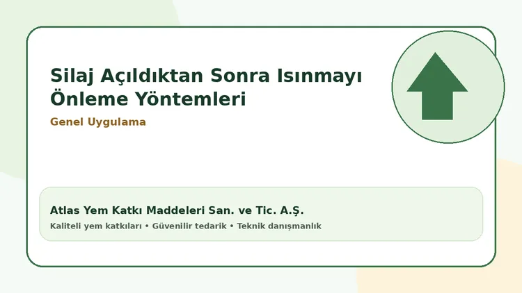 Silaj Açıldıktan Sonra Isınmayı Önleme Yöntemleri
